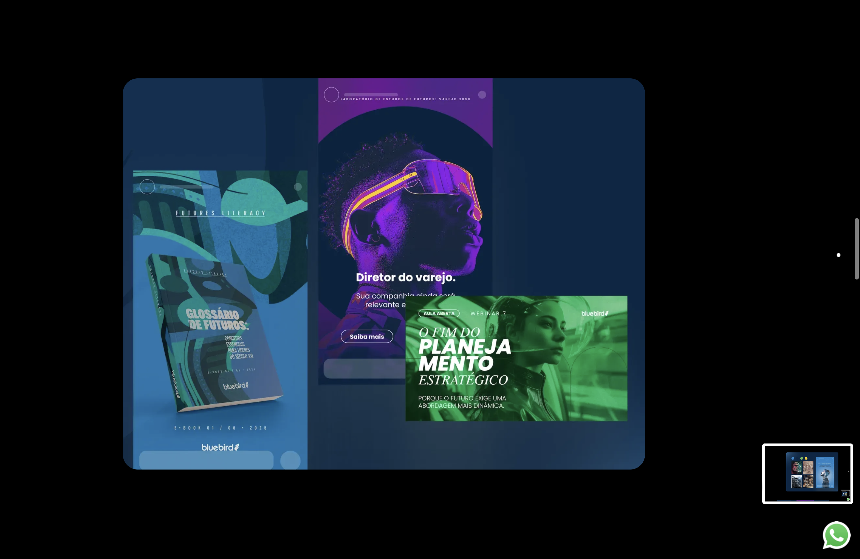 E-book, stories e webinar da Bluebird